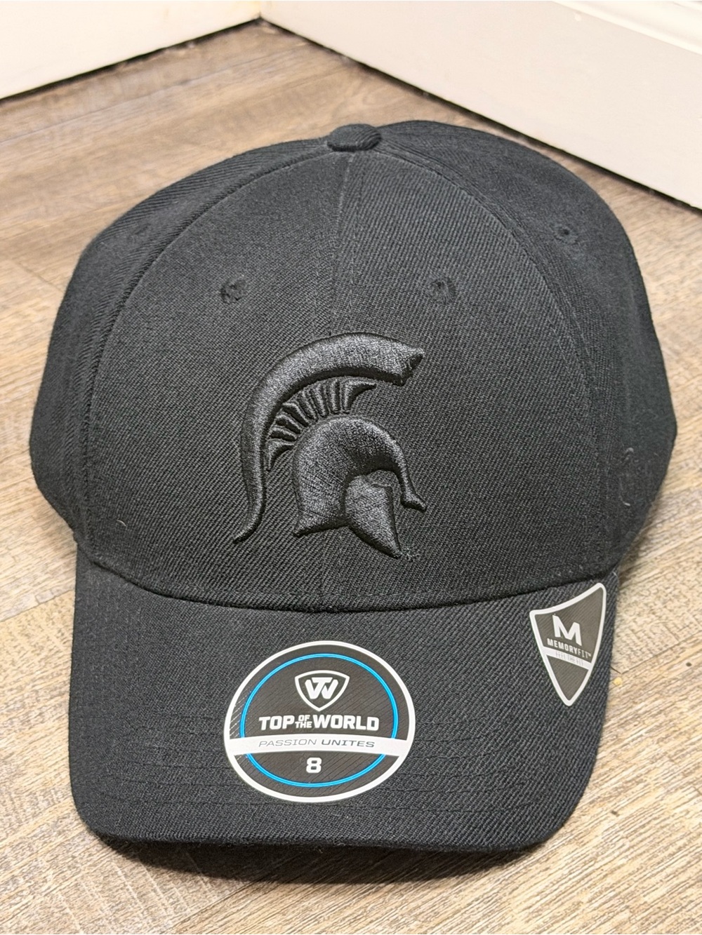 Top of the World Black Embroidered Michigan State Spartan Men's Baseball Cap 8